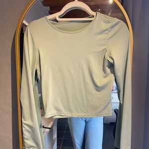 Light Green Long Sleeve Top